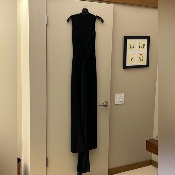 Vera Wang Vintage Black Tie Dress - Picture 5 of 8